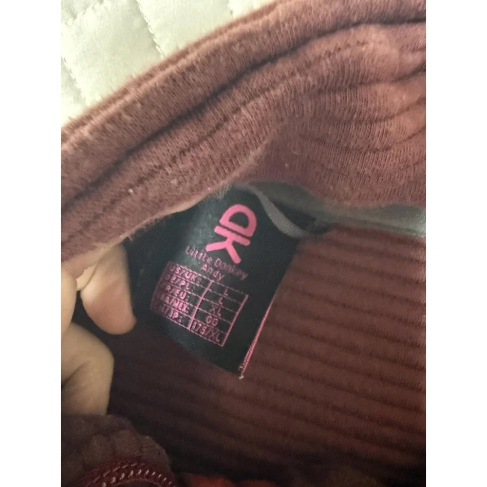L Donkey Andy Full Zip Performance Jacket‎ Red Stretch Athletic
